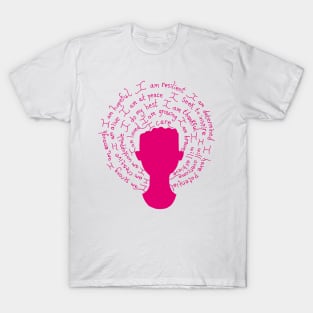 Self Care Matters Magenta Silhouette T-Shirt